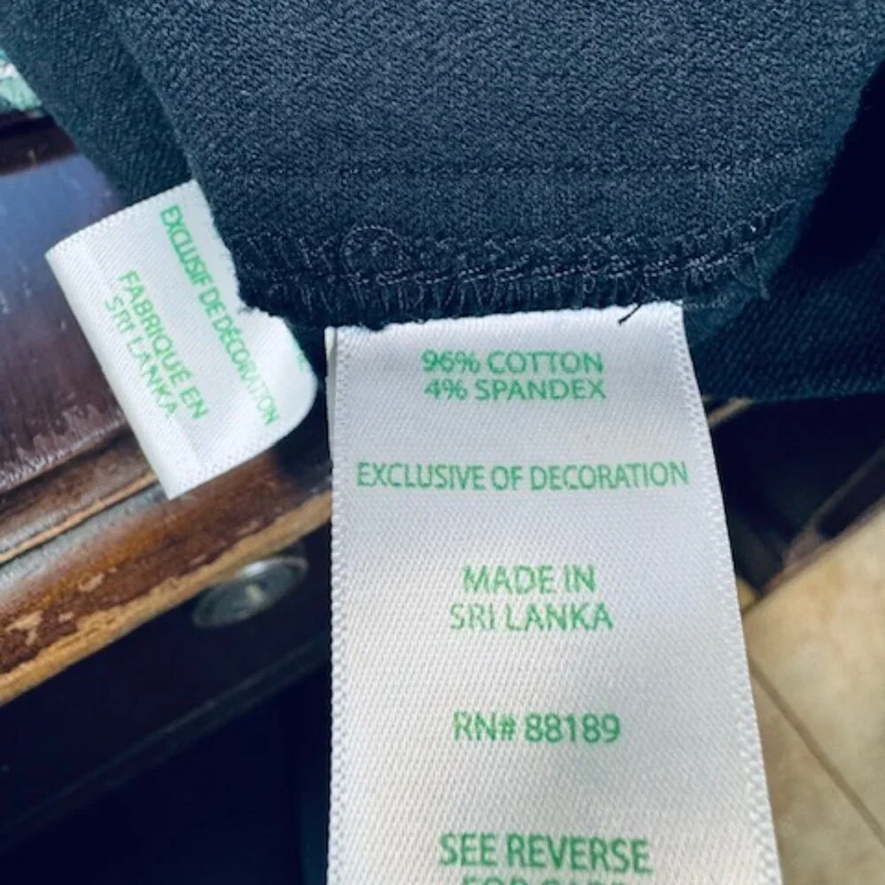 Lilly Pulitzer Declynn High Rise Straight Leg Pants Black Size 8 NWT - Picture 5 of 6